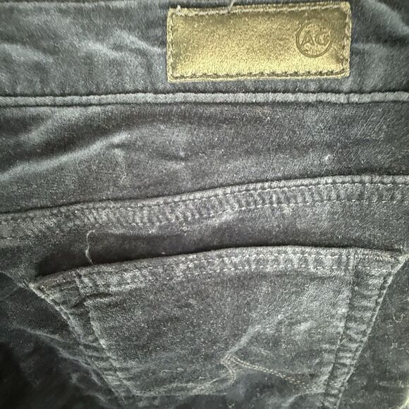 AG Adriano Goldschmied Velvet The Legging Super Skinny Pants Size 26 R Blue USA - Picture 6 of 15